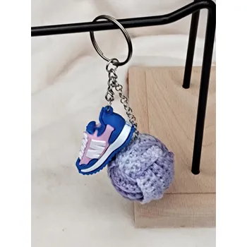 Přívěsek Přívěsek,, Modrá botaska s míčkem,,