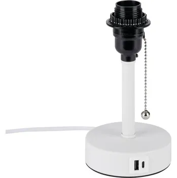 Lampička Brilagi - Stolní lampa s USB portem TABLON 1xE27/25W/230V bílá