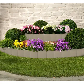 Zahradní obrubník RUCO Zahradní palisáda, hladká, světle béžová, 10 ks 491669