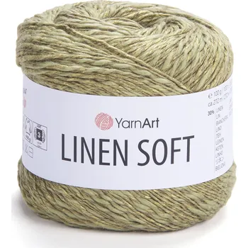 YarnArt Příze Linen soft 7313 olivová