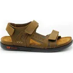 Pánské zdravotní sandály Mediline kožené hnědé - 48