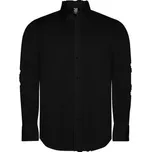 Pánská košile s dlouhým rukávem Moscu, černá, Velikost L