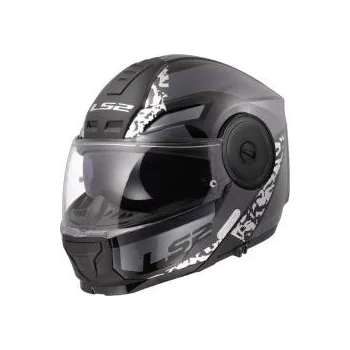 Helma na motorku Výklopná moto přilba LS2 FF902 Scope II Oxyd Black Titanium - - Výběr variant -