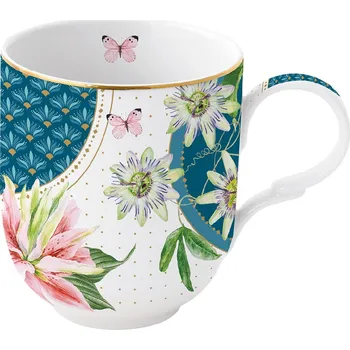 Easy Life, Itálie Easy Life - Porcelánový hrnek Voyage Tropical v dárkové krabičce - 350 ml Barva: jako na obrázku