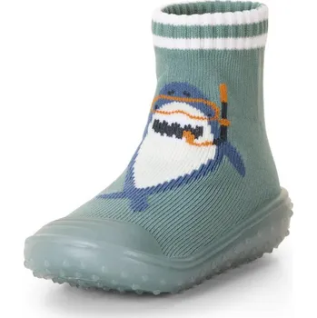 STERNTALER Adventure Ponožkové boty Shark Green Velikost (od výrobce): 23/24