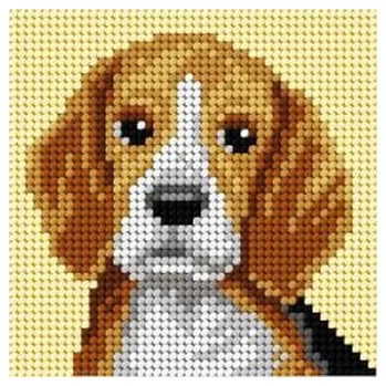 Set školních potřeb Haft. Moje pierwsze wyszywanie - Beagle