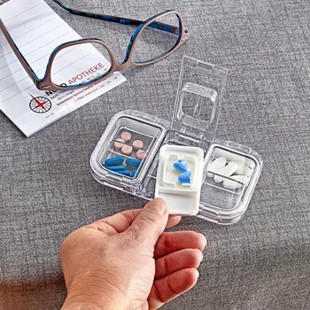 Dávkovač léků Lékovka s kráječem tablet 494607