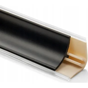 Těsnící PVC lišta 13,4 x 13,4 x 3000 mm matně černá