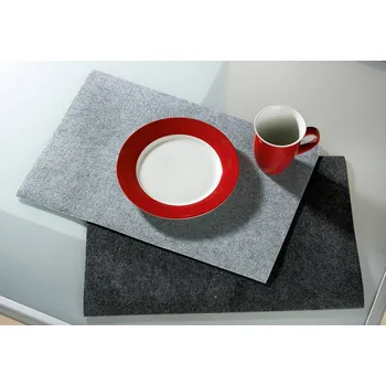 prostírání Gilde Prostírání filcové obdélník, tmavě šedé, 4 ks 844530