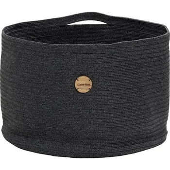 Zahradní úložný box Cane-line Úložný koš velký Soft, Cane-line, kulatý 50x34 cm, venkovní látka Soft Rope light grey