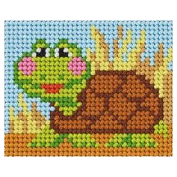 Set školních potřeb Haft. Moje pierwsze wyszywanie - Żółwik