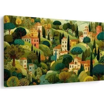 Obraz Dovido Obraz malebná krajina s domy