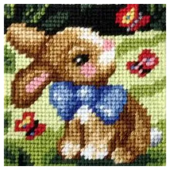 Set školních potřeb Haft. Moje pierwsze wyszywanie - Króliczek