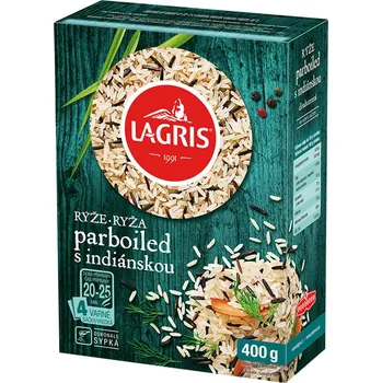 Rýže Lagris Parboiled bílá rýže s indiánskou ve varných sáčcích 400 g