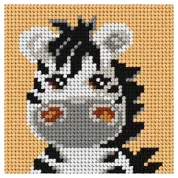 Set školních potřeb Haft. Moje pierwsze wyszywanie - Zebra