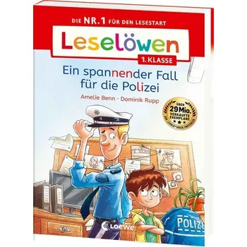 První čtění Leselöwen 1. Klasse - Ein spannender Fall für die Polizei - Amelie Benn [DE] (2026, Brožovaná, Loewe Verlag GmbH)