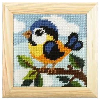 Set školních potřeb Haft z ramką. Moje pierwsze wyszywanie - Ptaszek