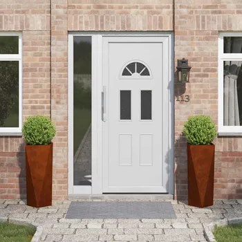 Truhlík Truhlík 2 pcs Rezavá 30 x 30 x 75 cm Povětrnostně odolná ocel