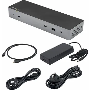StarTech.com Thunderbolt 3 Dock with USB-C Host Compatibility, Dual 4K 60Hz DisplayPort 1.4 or Dual HDMI 2.0 Monitors, Single 8K, TB3/USB-C Laptop Docking Station, 96W PD, 5x USB, 10Gbps - 96W Power Delivery (TB3CDK2DHUE) - dokovací stanice - USB-C 3.2 Ge