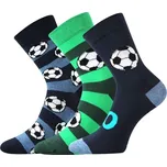 Fuski BOMA s. r. o. Dětské ponožky s motivem Fotbal - 3 páry - 25-29
