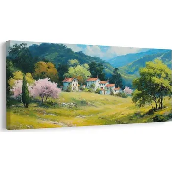 Obraz Dovido Obraz rozkvetlé stromy a hory