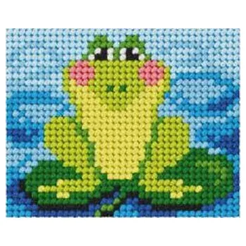 Set školních potřeb Haft. Moje pierwsze wyszywanie - Żabka