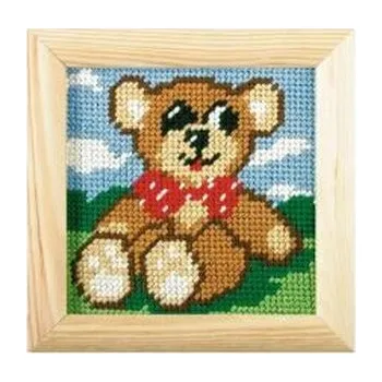 Set školních potřeb Haft z ramką. Moje pierwsze wyszywanie - Miś