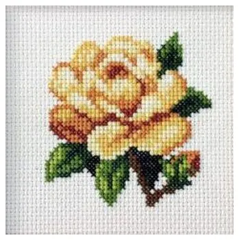 Set školních potřeb Haft krzyżykowy - Herbaciana róża