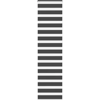 Roleta Zebra roleta černá 55x230 cm šířka látky 50,9 cm polyester