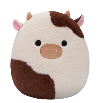 plyšák SQUISHMALLOWS Fuzzamallows Kráva - Ronnie, 30 cm