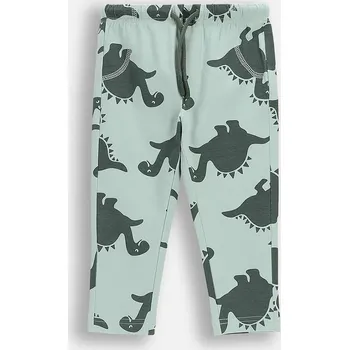 Kojenecké bavlněné tepláky Coccodrillo WC6122101HBN tyrkysová 65X, vel. 68