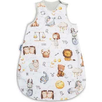 Spacák SENSILLO Spací vak mušelín, bavlna, Zvěrokruh, 70x45cm, S - šedý