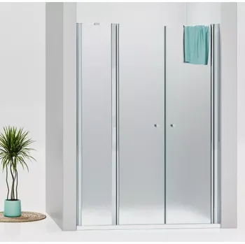 Sprchové dveře BETA LINE Chrom 120 Grape Sprchové dveře dvoukřídlé s pevnou stěnou v rovině (70+50)