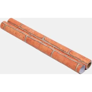 Tapeta Sinsay - Samolepicí tapeta s motivem cihel - červená - 030JQ-33X - 030JQ-33X-ONE