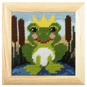 Set školních potřeb Haft z ramką. Moje pierwsze wyszywanie - Żabka