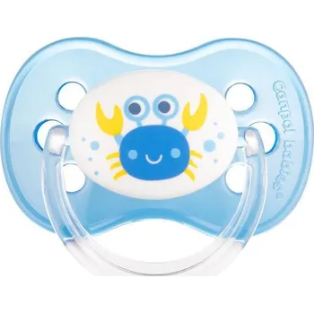 Dětské zboží Canpol babies Šidítko kaučukové třešinka 0-6 m Love&Sea Modré