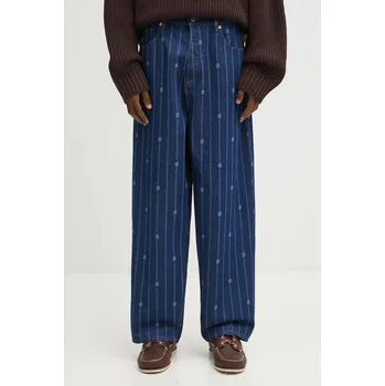 Dámské džíny Džíny Drôle de Monsieur Le Jean Baggy Monogramme, XL, modrá, 55X