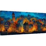 Dovido Obraz město pod hvězdami