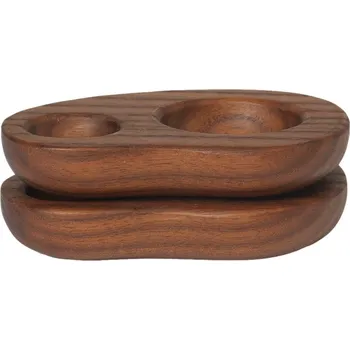 Stojan na vejce Cairn, sada 2 ks, Dark Brown – Ferm Living