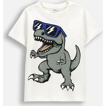 Dětské bavlněné tričko Coccodrillo WC6143203NBK béžová 01X, vel. 122