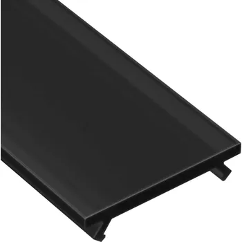 LED lišta Kryt stínidla pro LED profil A, B, C, D, Y, Z 1M Černá maska Lumines
