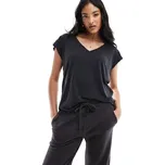 Vero Moda v neck t-shirt in black