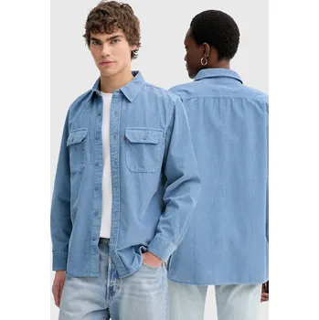 Pánská košile Manšestrová košile Levi's CLASSIC WORKER 19587 modrá 55X, vel. L