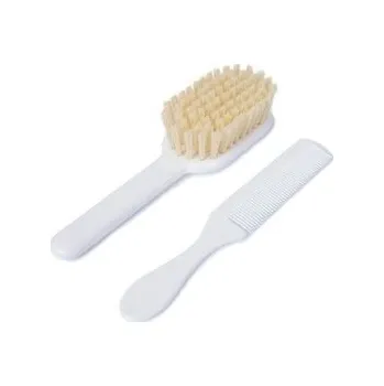 Kojenecká hygiena Szczotka i grzebień do włosów dla niemowląt Biały 0m+ POUPY