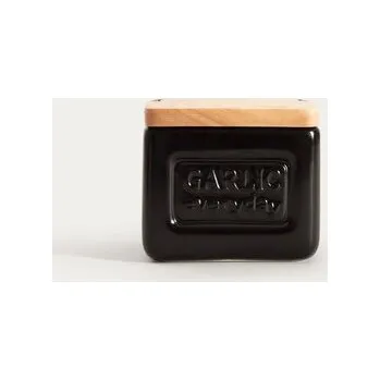 Set školních potřeb Pojemnik | SYLAN | na czosnek czarny | 12x10,5cm | 763625