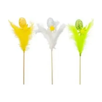 Set školních potřeb Jajko z brokatem i piórkiem na piku