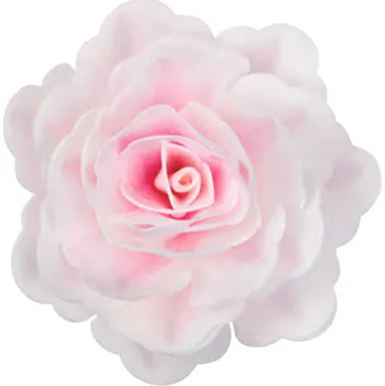 Jedlá dekorace na dort Dekorace oplatková - Růže MAXI růžová stínovaná 12,5 cm