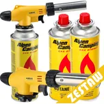 Plynový hořák Gas 1300° dvojitá regulace + 2x kartuše Alpen