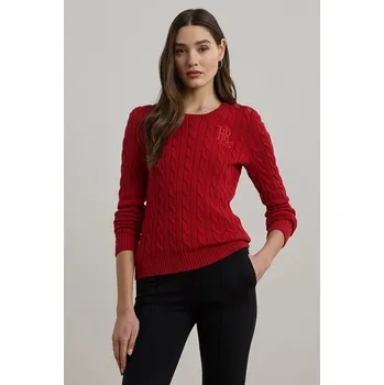 Dámský svetr Bavlněný svetr Lauren Ralph Lauren 200932223 červená 33X, vel. XS