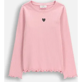 Dívčí tričko Dětské tričko s dlouhým rukávem Coccodrillo WC6143103HGK růžová 30X, vel. 110